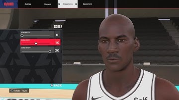 Michael Jordan face creation 2K24