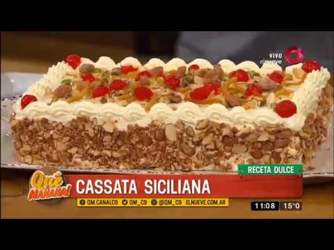 Receta dulce: cassata siciliana - YouTube