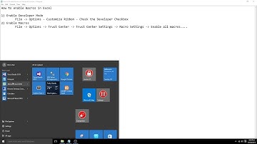 How To Enable Excel Macros In Excel 2010