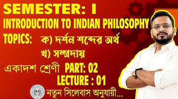 Introduction To Indian Philosophy || ভারতীয় দর্শনের ধারণা ||Class 11 Philosophy Chapter:1/Unit:1