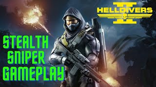 Helldivers 2: Stealth Sniper Gameplay (Malevelon Creek Bunkers Solo /// All Clear /// No Deaths)