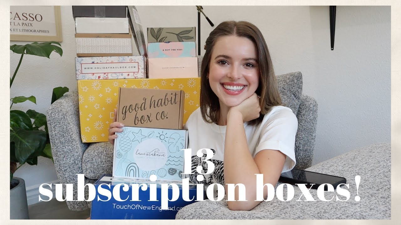 I Unboxed 13 Subscription Boxes! (Review of the Best 2021 Boxes!) YouTube