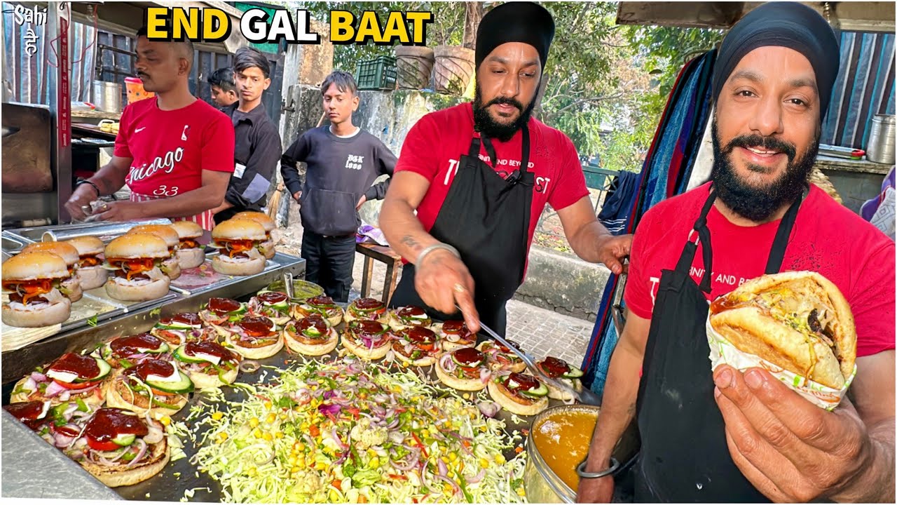 50/- HEATPROOF Singh ka Desi Ghee Tadka Burger | Punjabi Street Food India