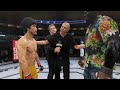 Bruce Lee vs. Night Hulk - EA Sports UFC 4 - Epic Fight 🔥🐲