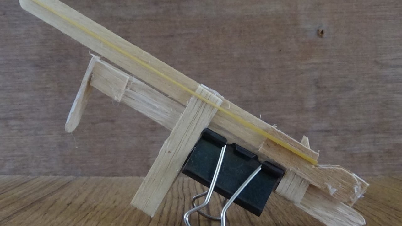 How To Make Mini Gun From Popsicle Sticks YouTube