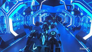 [4K] TRON Futuristic Coaster Ride | Indoor & Outdoor Launched Coaster