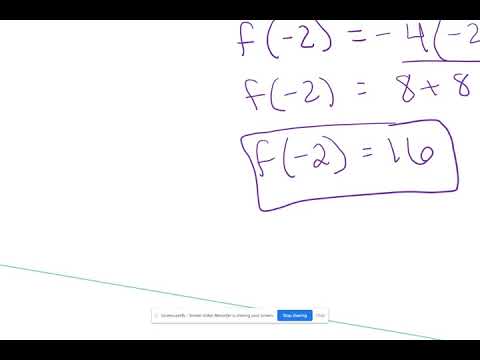 Function Notation/Evaluating Functions
