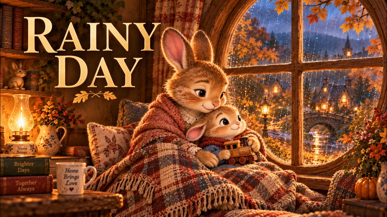 Cozy Rainy Day in The Quiet Forest | A Letter for Papa | Celtic