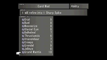 How to turn Cards into usable Items - Final Fantasy 8