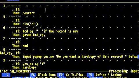 FilePro - Chapter 5 - Define Processing System Maintained Fields