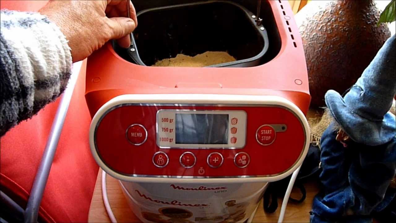 MOULINEX HOME BREAD UNO MACHINE à PAIN OW 3101 Pain complet - YouTube
