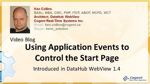 Using Application Events to Control the Start Page