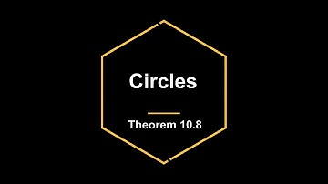 CLASS 9 | Chapter 10 | CIRCLES | Theorem 10.8 | NCERT