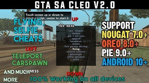 (No Root)(15MB)How To Install Cleo Mod,Cheats In Gta San Andreas For Android 100% Working (Hindi)