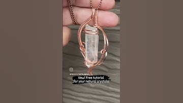Elegant, easy wire wrap for your crystals! #perfectlytwistedjewelry #tutorials #wirecrafts #wireart