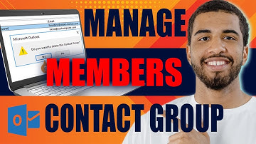 How to Add / Remove Outlook Contact Group Members (2025)