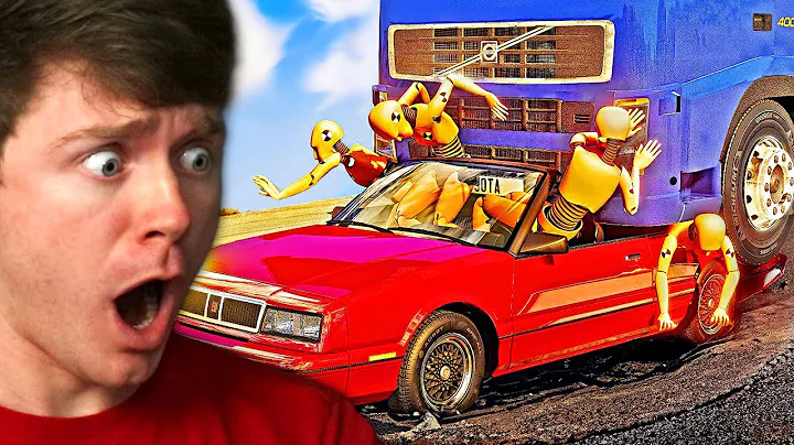 Reacting to HYPER REALISTIC CAR CRASHES! (BeamNG Drive)