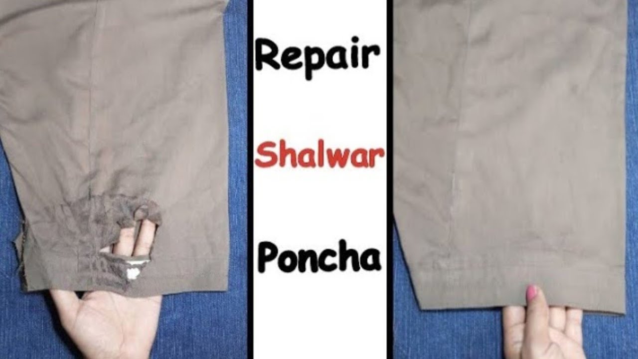 Repair Shalwar Poncha | How to Repair Gents Salwar Poncha | Poncha Ko Repair krny ka Simple Tariqa