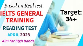 IELTS reading general training practice test with answers | April 2023