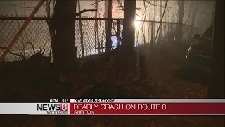 Deadly crash closes Route 8 in Shelton