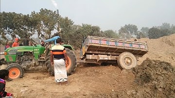 Soil Loading and Unloading Sonalika 750 Eicher 557 Tractorvideo Digital Unload Facilities of Tractor