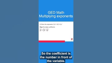 GED Math multiplying exponents #shorts