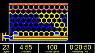 Flap 3d printing G-code simulation