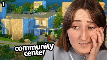building a *giant* community center in the sims! pt. 1 (Streamed 12/27/24)