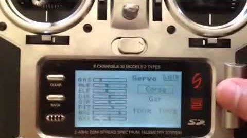 GYRO reverse on Spektrum DX8