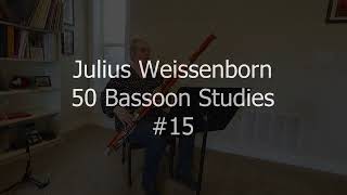 Julius Weissenborn 50 Bassoon Studies, #15