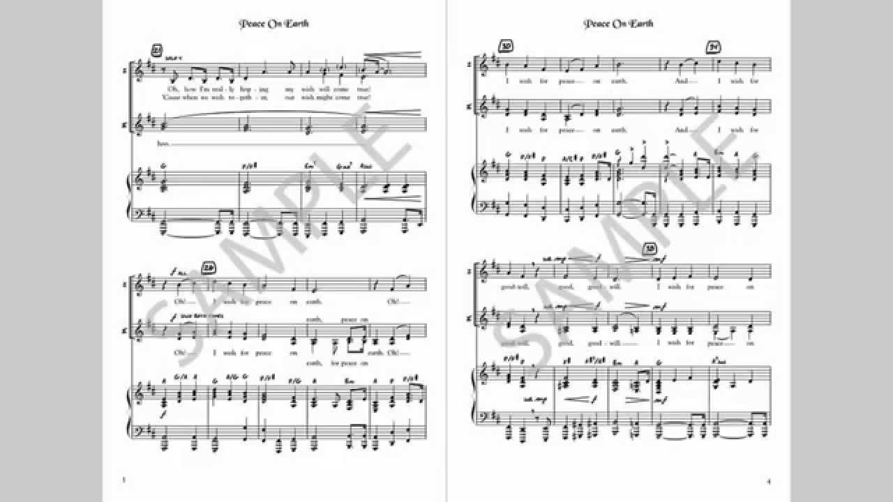 peace on earth musick8 com choral octavo youtube so this is christmas sheet music