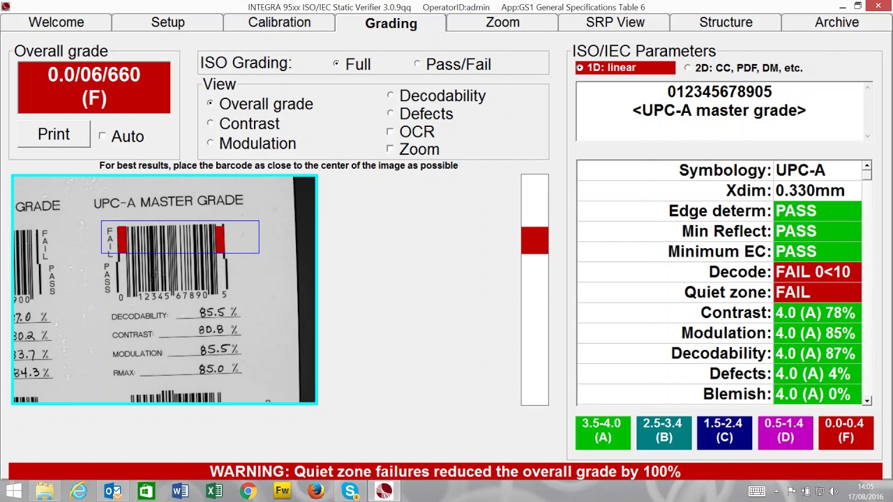 Desktop Barcode Verifier : LVS-9510-5-6.250 Microscan Desktop