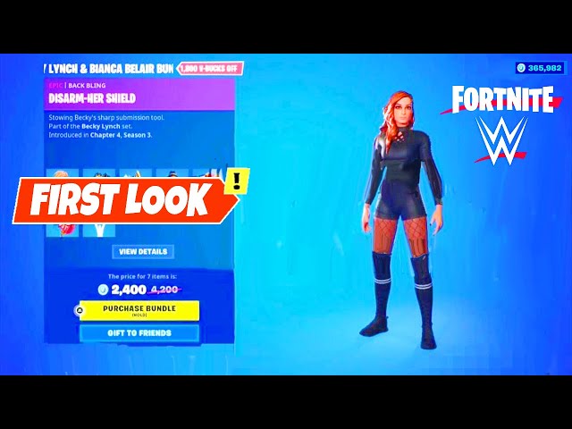 Fortnite Introduces New WWE Skins featuring Bianca Belair and Becky Lynch