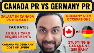 Canada PR vs Germany PR | Salary & Taxes in Canada vs Germany | Life in Canada vs Germany