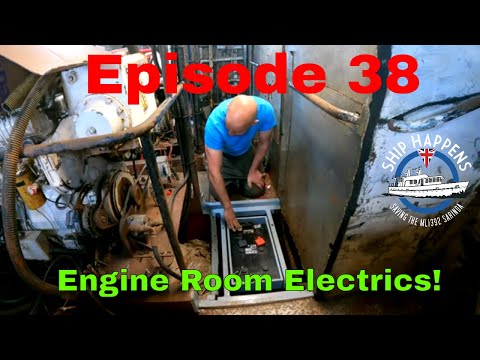 Ep 38 - Rewiring Marine engines to Starter Batteries - 2 Positives & 2 Negatives!