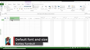 Change Default Text and Size