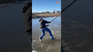 Only 364 More Days Til Hockey Tryouts... 😆 #Shorts #Fail #Funny #Slippery #Ice #Hockey #Afv