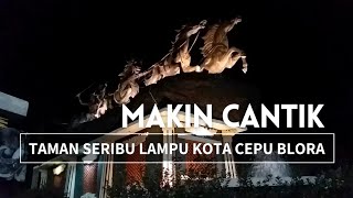 Taman Seribu Lampu Kota Cepu Kab Blora Malam Hari