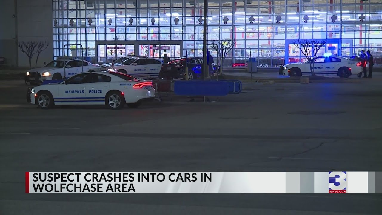 Man crashes into cars during traffic stop in Wolfchase area - YouTube