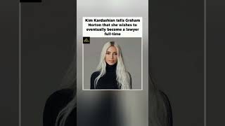 Kim Kardashian's SHOCK Career Announcement on Graham Norton.#shorts