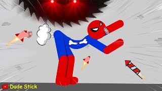 30 Min Best Falls I Stickman Dismounting funny moments