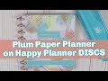 HOW TO PUT YOUR PLUM PAPER PLANNER ON DISCS | MY SETUP using Happy Planner Discs on Plum Paper 7x9 📒