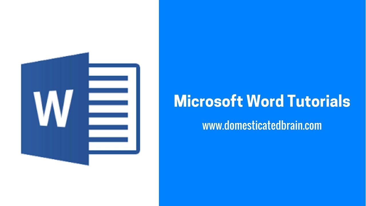 Microsoft Word Tutorials