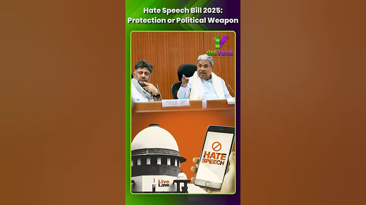 Karnataka’s New Hate Speech Bill: Bold Reform or Dangerous Overreach | One Voice