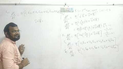 bsc 2 year ,legt 48,four force form of Lorentz force by Abhishek sir
