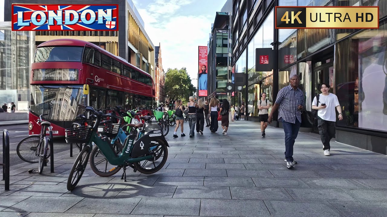 Central London Walking Tour – Soho, Carnaby Street & More | 4K September 2025