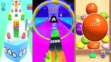 Jelly Run 2048, Jelly Tube Run, Blob Merge 3D | Satisfying Ball Games Hub LIVE 🔴 24/7