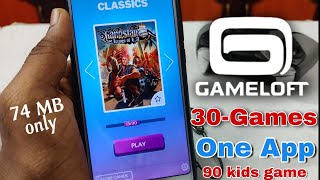 Gameloft Classics:20 Years Back 90 kids Game|30 In one App Gameloft Games Tamil|gta Game|Action Game screenshot 1