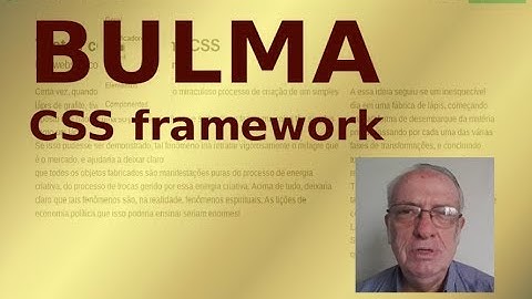 Bulma CSS framework