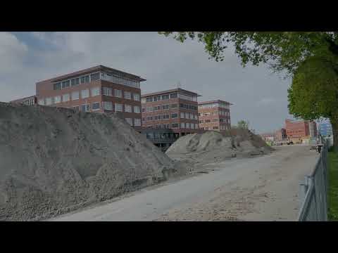 De ondertunneling van de spoorlijn bij het Fort in Apeldoorn